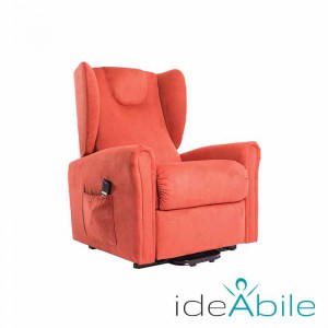 Poltrona elettrica 2 motori Lady Bergere 57470004-2M: colore terracotta